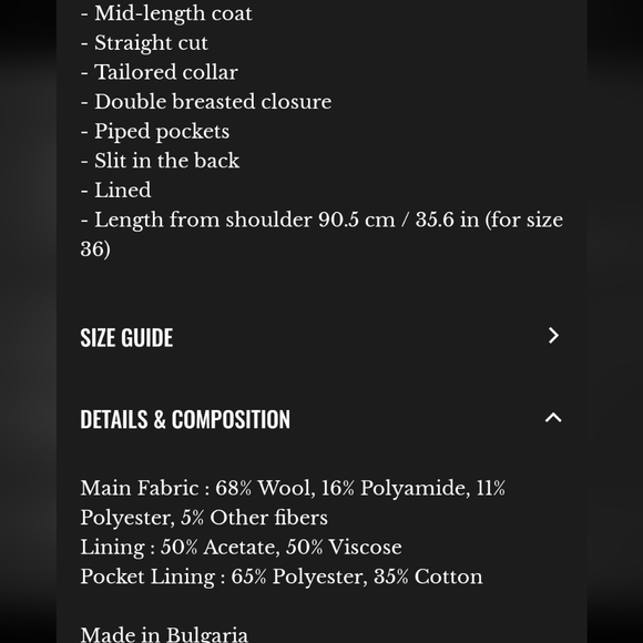 Sezane johnson Coat - Picture 5 of 5